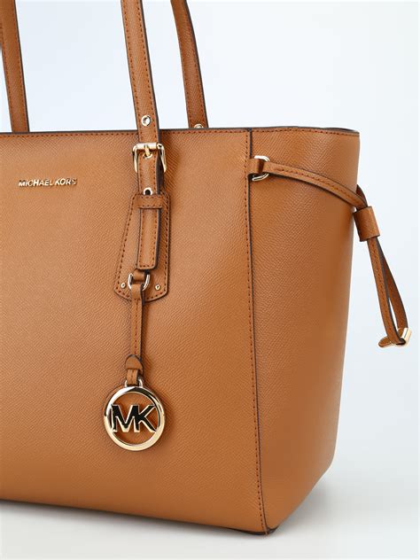 michael michael kors voyager medium leather tote|michael kors voyager tote sale.